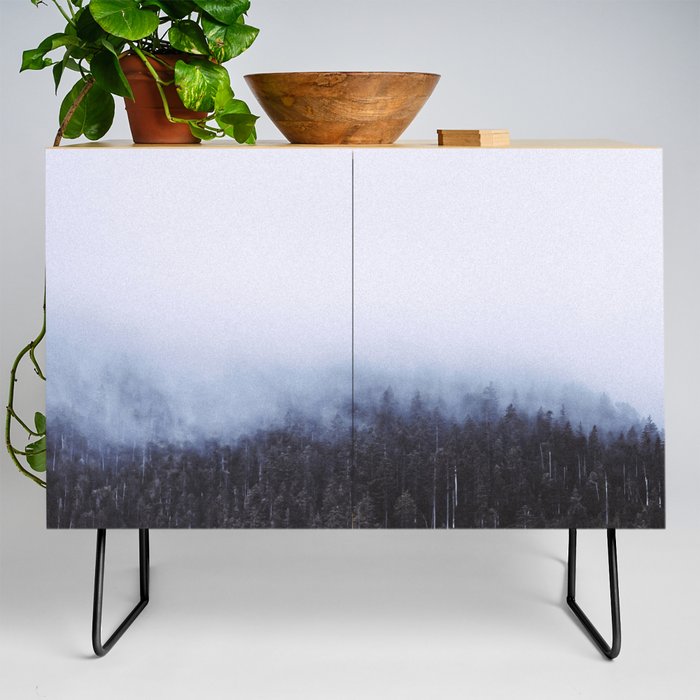 foggy forest Credenza