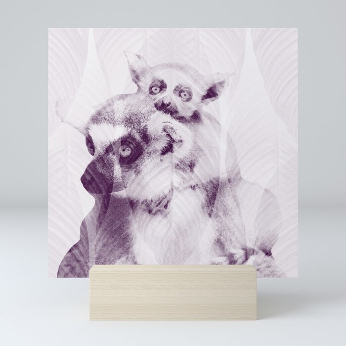 Happy Mother's Day - Lemur - maki catta #decor #society6 #buyart Mini Art Print
