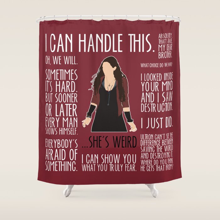 Scarlet Witch Shower Curtain By Britishin Society6