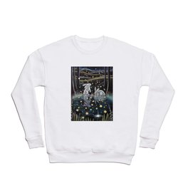 Sweet Rabbits In Moonlight Crewneck Sweatshirt