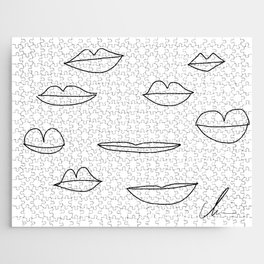 Lips - Linedrawing Jigsaw Puzzle