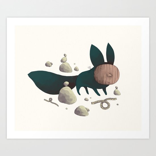 le fennec masqué Art Print