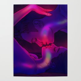 Kissing Lovers Poster