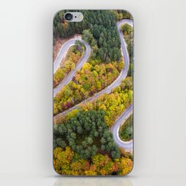 Winding mountain road iPhone Skin