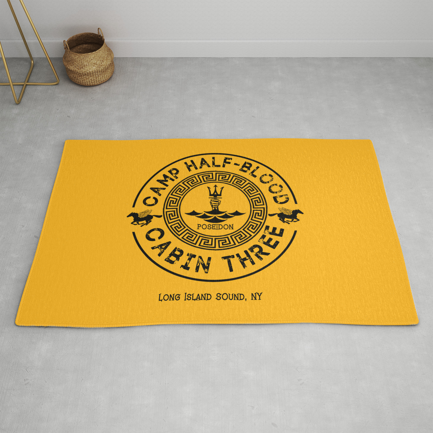 Percy Jackson Camp Half Blood Cabin Three Poseidon Rug By