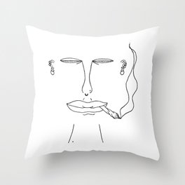 Self Portrait 9: High, How Are You? Throw Pillow