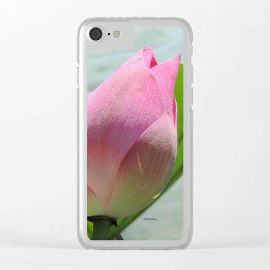 Lotus Bud in West Lake Clear iPhone Case
