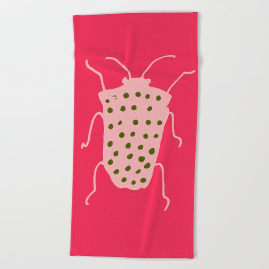Arthropods hot pink Beach Towel