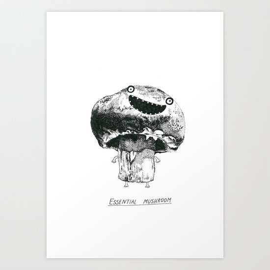 Essential Mushroom Art Print