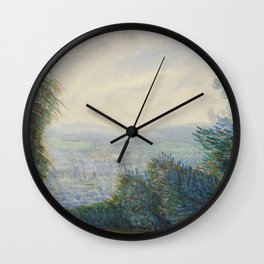 Pierre Auguste Renoir The Auvers Valley on the Oise River Wall Clock