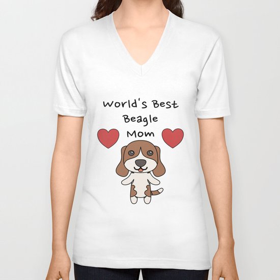 World's Best Beagle Mom Dog Owner T-Shirt by Really Awesome Shirts