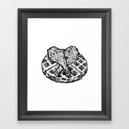 Chicken and Waffles Framed Art Print