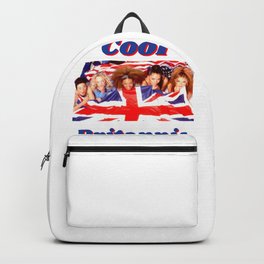 Cool Britannia The Spice Girls with Union Jack - Britpop 90s Festival Glastonbury Wear Backpack