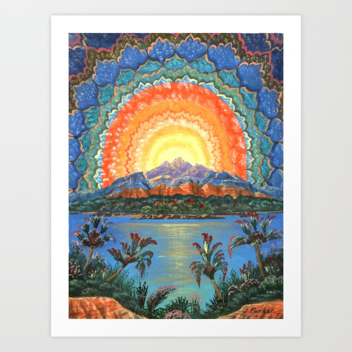 Vision at Sunset Art Print