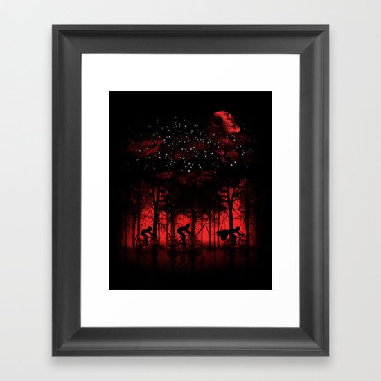 Tour de l'espace Framed Art Print