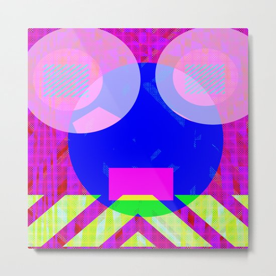 Happy Mouse Metal Print