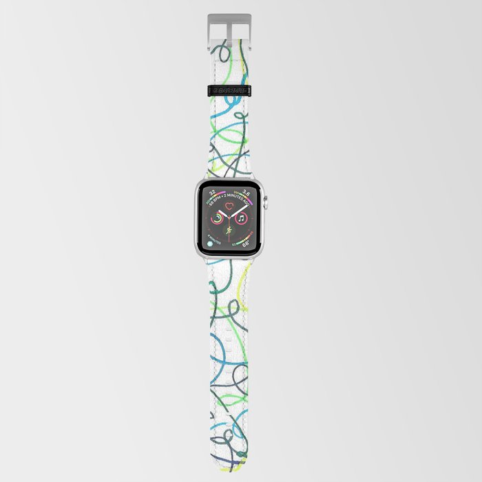 Greenery Squiggles Apple Watch Band