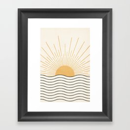 The Sun and The Sea Framed Art Print