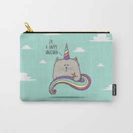 I'm happy unicorn cat Carry-All Pouch