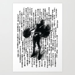 Snatch Girl Power Words Art Print