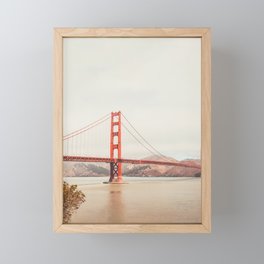 Golden Gate Bridge Sunset Framed Mini Art Print