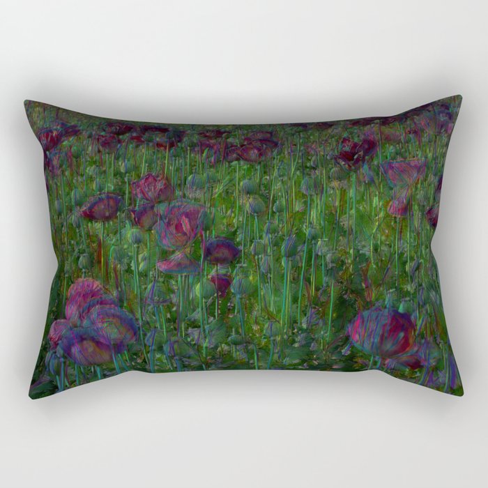 Poppy Meadow Rectangular Pillow