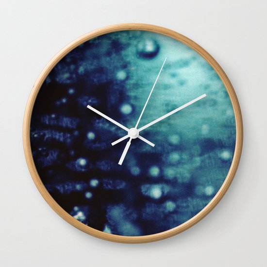 Bubbles Macro Wall Clock
