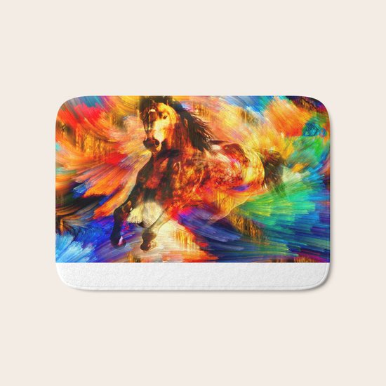 Gold Horse Bath Mat