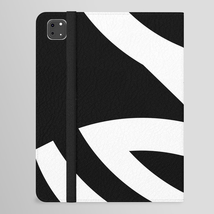 black and white chic minimal art iPad Folio Case