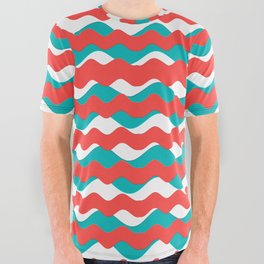 Colorful Pattern All Over Graphic Tee