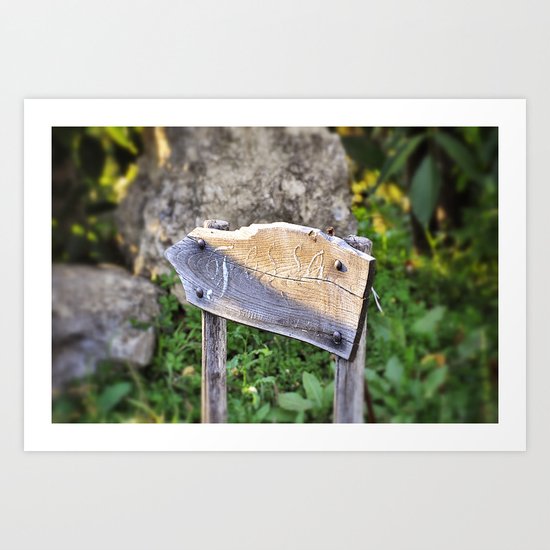 Sign 2 Art Print