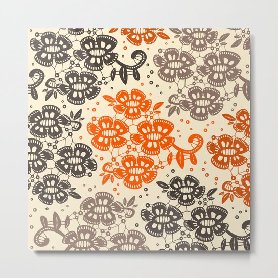 Floral Pattern Metal Print