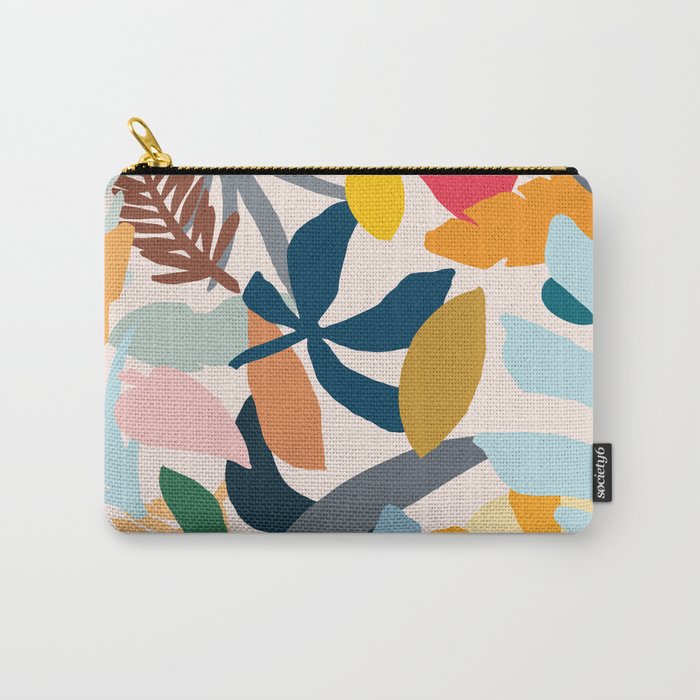 Abstract Floral No.1 Carry-All Pouch