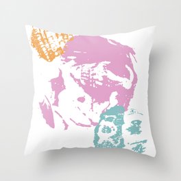 Seashells in Summer Colors Throw Pillow