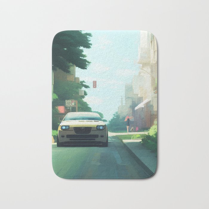 Sunny Day Drive: A Journey Through the City Bath Mat