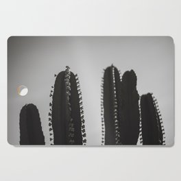 Cactus Photography - Black and White #2 Cutting Board