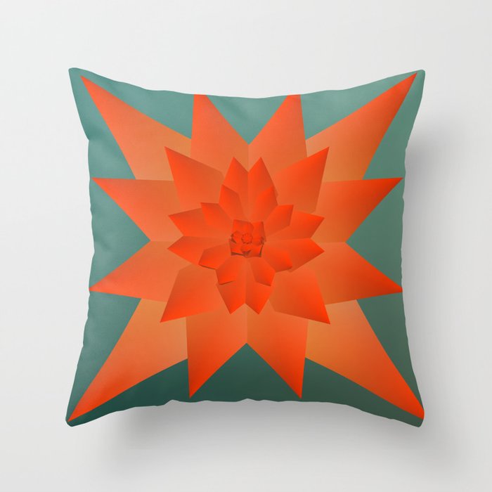 Origami Forest Birds  Throw Pillow