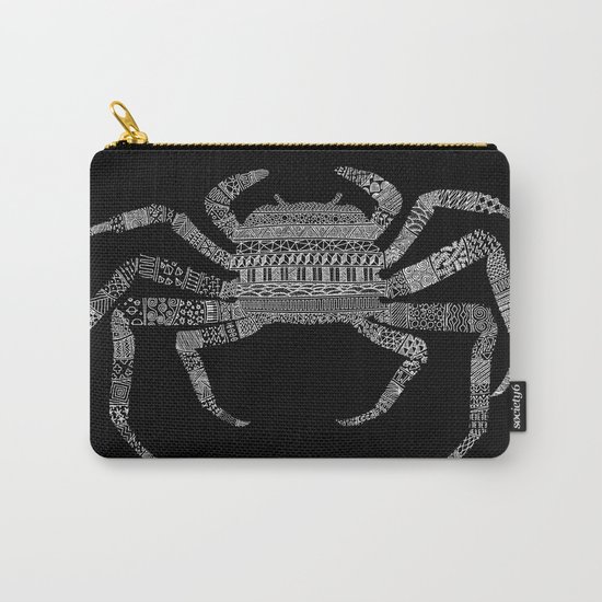 Crab (On Black) Carry-All Pouch