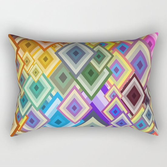 geometric colour Rectangular Pillow