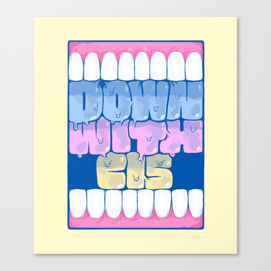 DOWN WITH CIS Canvas Print