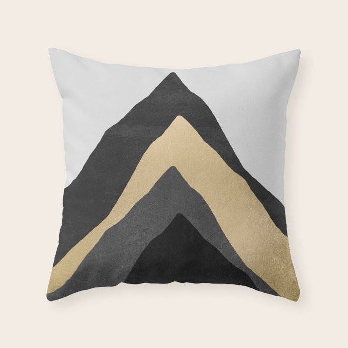 Four Mountains Throw Pillow by Elisabeth Fredriksson Society6