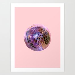 Vintage Disco Ball Art Print