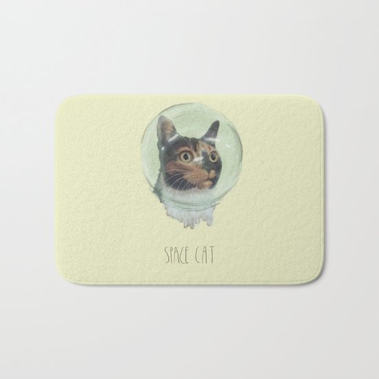 Space Cat Bath Mat