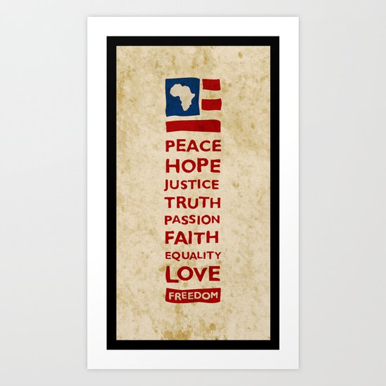 Freedom Flag Art Print