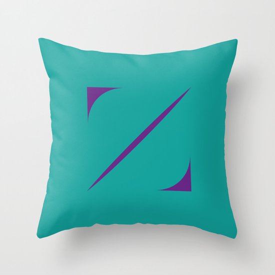 Z like Z Throw Pillow