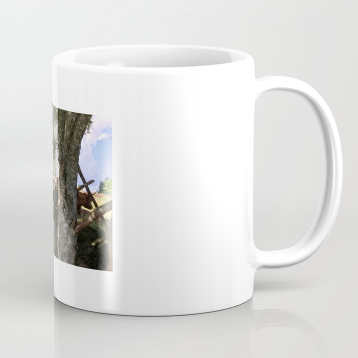 Fluffy Highland Cattle Cow 1183 Coffee Mug