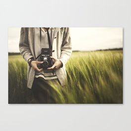 Rollei in the fields of the UK Canvas Print