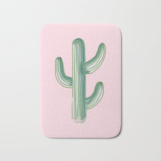 Lonely Cactus Bath Mat