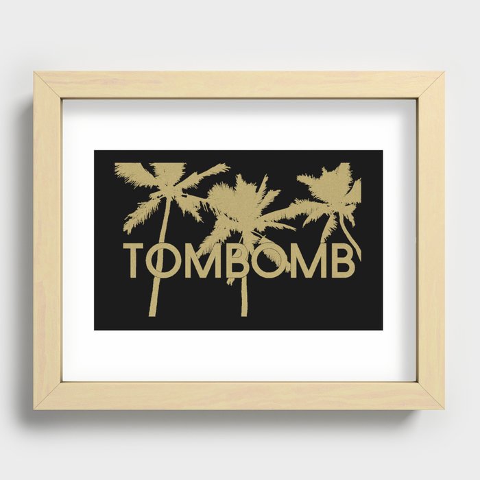 Gold Palms Recessed Framed Print