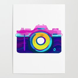 Camera painting Poster